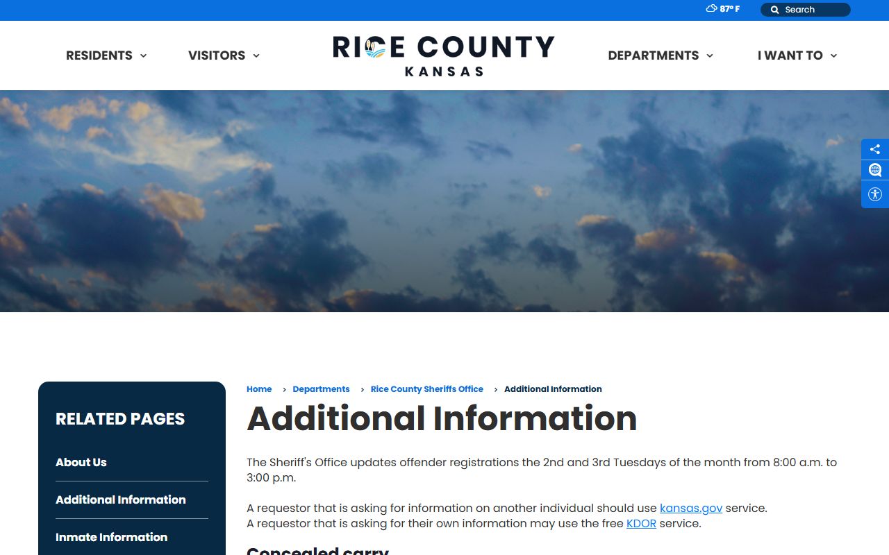 Rice County arrest records sheriff report and records channels