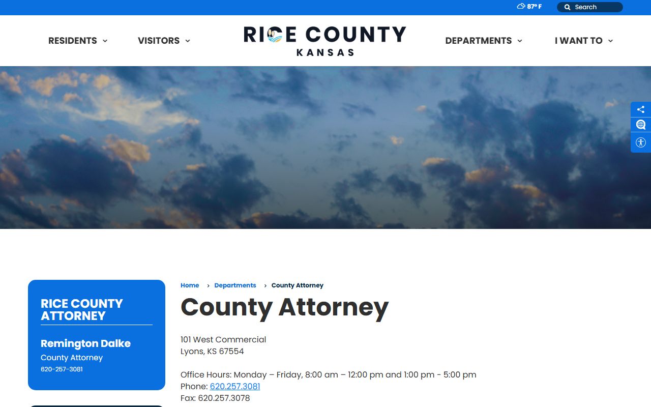 Rice County criminal court records County Attorney source
